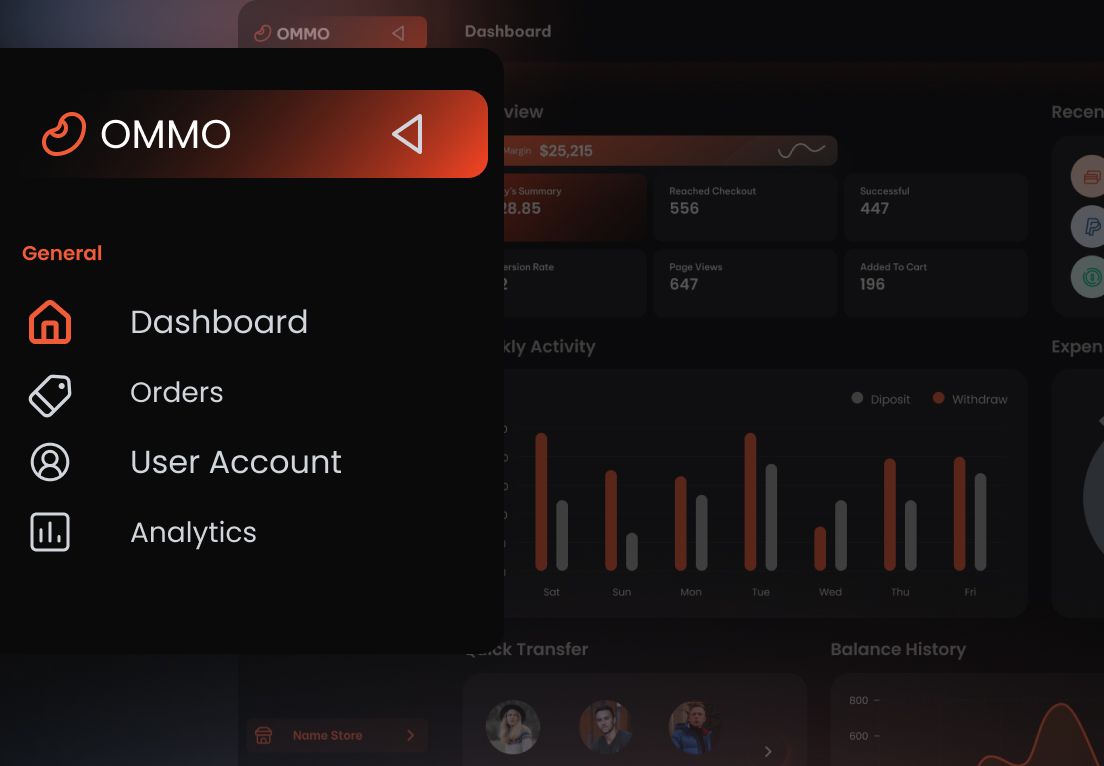 Dashboard Menu